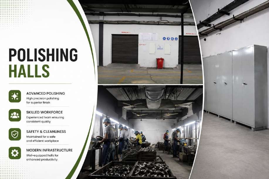 Polishing halls